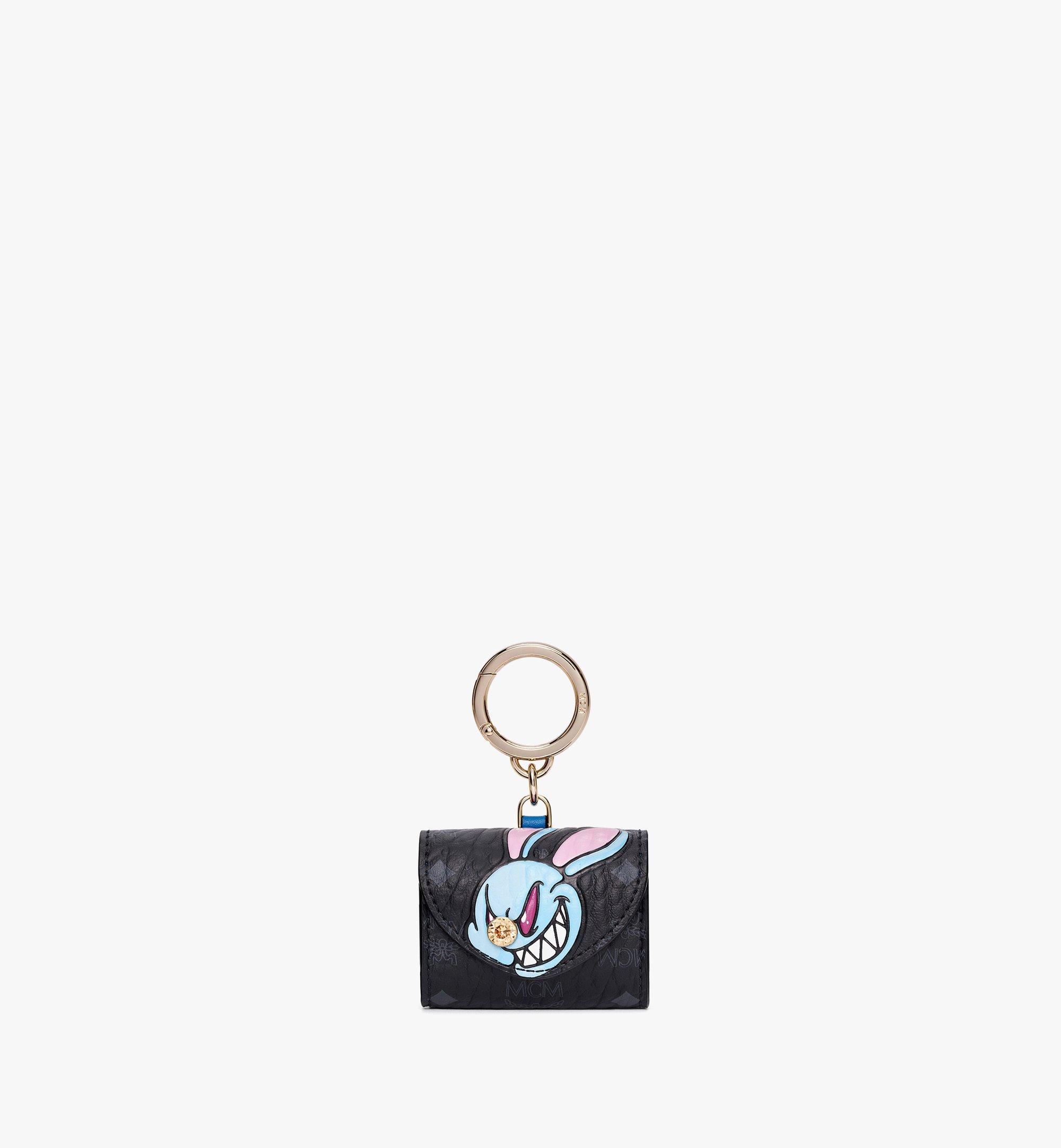 MCM x SAMBYPEN Rabbit Print Charm in Visetos 1